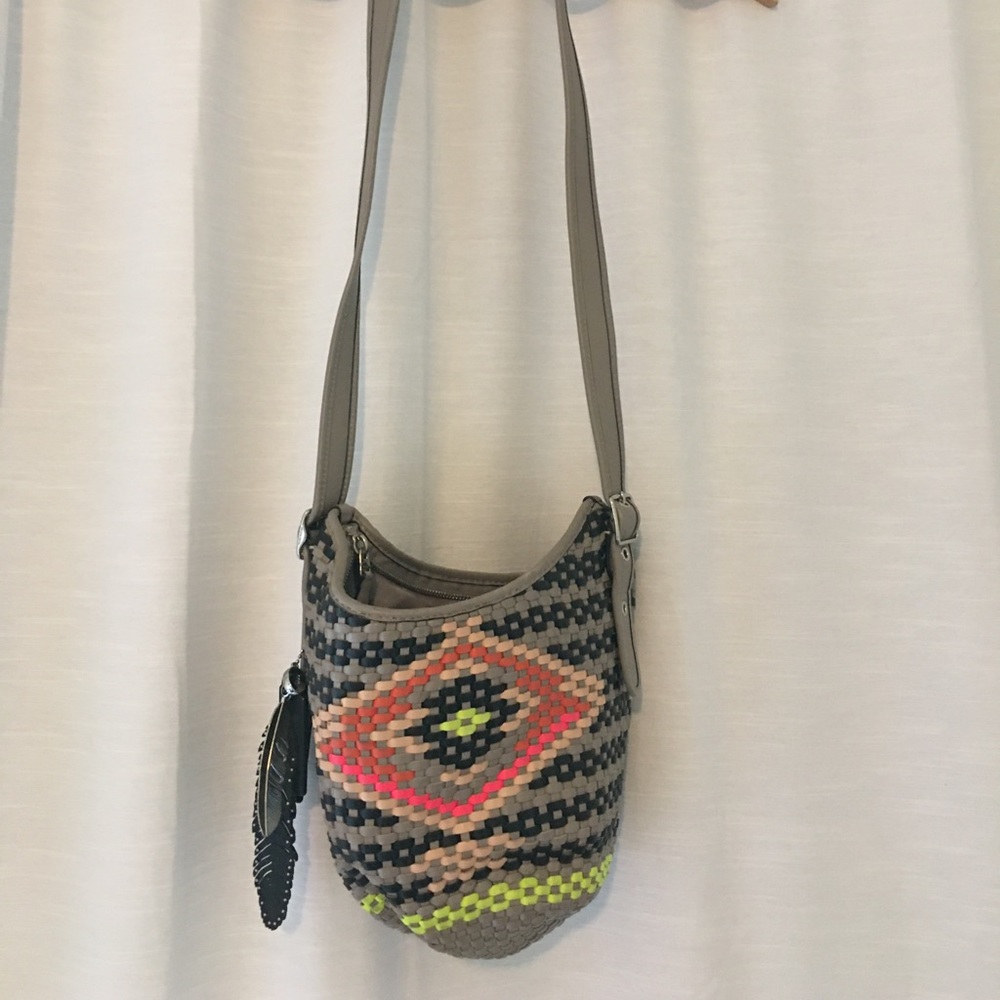 Coach multicolored crossbody satchel